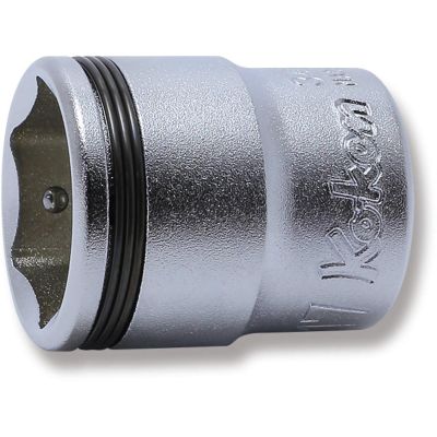 KKN3450M-17 image(0) - Ko-ken USA 3/8 Sq. Dr. Socket 17mm Nut Grip Length 28mm