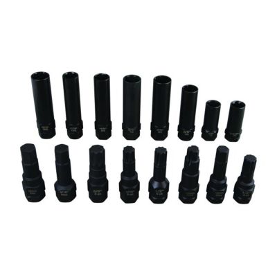 CAL75510CV image(0) - Calvan 16PC Spline LugKey Socket Set
