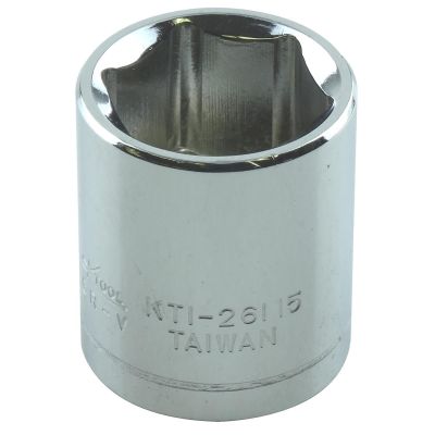 KTI26115 image(0) - K Tool International SOC 15MM 1/4D 6PT SHORT