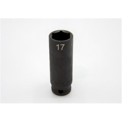 VIMIMPM617D image(0) - VIM Tools 17 mm X 3/8 Inch Drive CR-MO Impact Socket - Deep