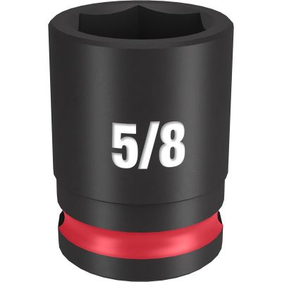 MLW49-66-6108 image(0) - Milwaukee Tool SHOCKWAVE Impact Duty 3/8" Drive 5/8" Standard 6 Point Socket