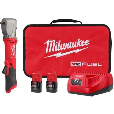 MLW2564-22 image(0) - Milwaukee Tool M12 FUEL 3/8" Right Angle Impact Wrench w/ Friction Ring Kit