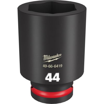 MLW49-66-6419 image(0) - Milwaukee Tool SHOCKWAVE Impact Duty 3/4"Drive 44MM Deep 6 Point Socket