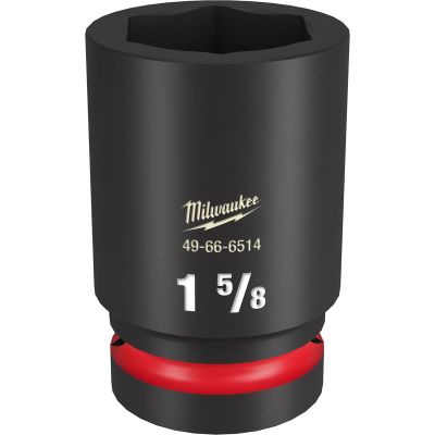 MLW49-66-6514 image(0) - Milwaukee Tool SHOCKWAVE Impact Duty 1"Drive 1-5/8" Deep 6 Point Socket