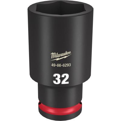 MLW49-66-6293 image(0) - Milwaukee Tool SHOCKWAVE Impact Duty 1/2"Drive 32MM Deep 6 Point Socket