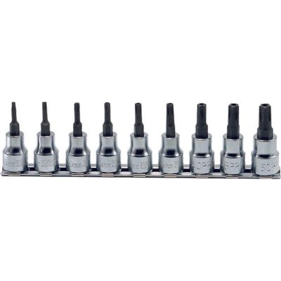 KKNRS3025-9-IPR image(0) - Ko-ken USA RS3025/9-IPR 3/8 Sq. Dr. 9 Piece Tamper-Resistant TORXplus® Bit Socket set 10IPR-50IPR