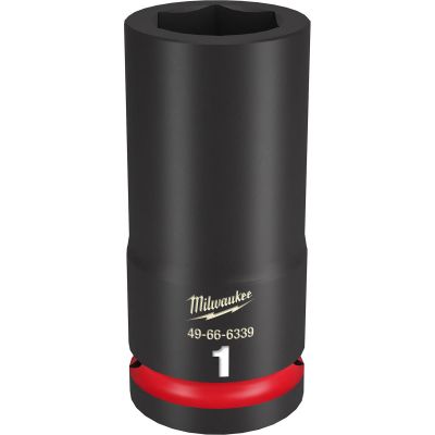 MLW49-66-6339 image(0) - Milwaukee Tool SHOCKWAVE Impact Duty 3/4"Drive 1" Deep 6 Point Socket