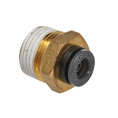 SRRABM240 image(0) - S.U.R.&R. STRAIGHT MALE CONNECTOR 1/4" TUBE X 3/8" NPT (2)