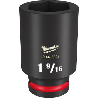 MLW49-66-6348 image(0) - Milwaukee Tool SHOCKWAVE Impact Duty 3/4"Drive 1-9/16" Deep 6 Point Socket