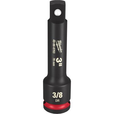 MLW49-66-6703 image(0) - Milwaukee Tool SHOCKWAVE Impact Duty 3/8" Drive 3" Extension