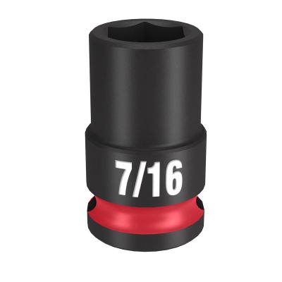 MLW49-66-6105 image(0) - Milwaukee Tool SHOCKWAVE Impact Duty 3/8" Drive 7/16" Standard 6 Point Socket