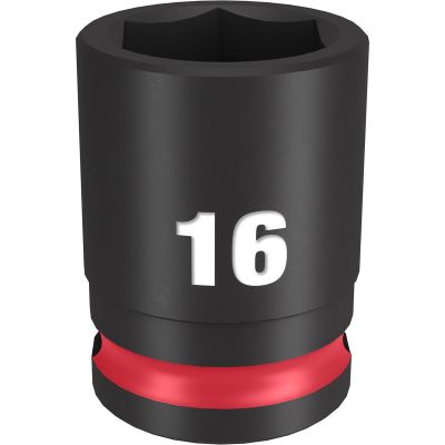MLW49-66-6140 image(0) - Milwaukee Tool SHOCKWAVE Impact Duty 3/8"Drive 16MM Standard 6 Point Socket