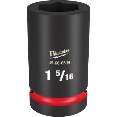 MLW49-66-6509 image(0) - Milwaukee Tool SHOCKWAVE Impact Duty 1"Drive 1-5/16" Deep 6 Point Socket