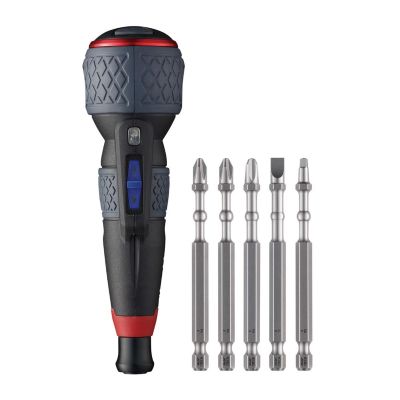 VES220USBP5U image(0) - Vessel Tools BALL GRIP Rechargeable Screwdriver 3 adjustable speed with 5PC. Bit Set