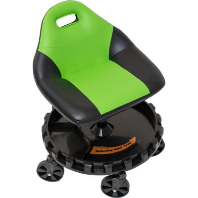 TRX2-705 image(0) - Traxion 2-705 ProGear Mobile Rolling Gear Race Seat with Tray and Five All Terrain Casters - Green
