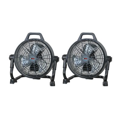 KTI77712-2PK image(0) - K Tool International 2 PACK 12" Cordless Fan with built-in battery