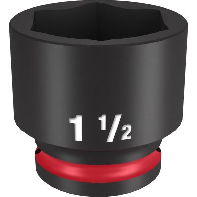MLW49-66-6218 image(0) - Milwaukee Tool SHOCKWAVE Impact Duty 1/2"Drive 1-1/2" Standard 6 Point Socket