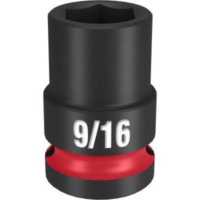 MLW49-66-6203 image(0) - Milwaukee Tool SHOCKWAVE Impact Duty 1/2"Drive 9/16" Standard 6 Point Socket