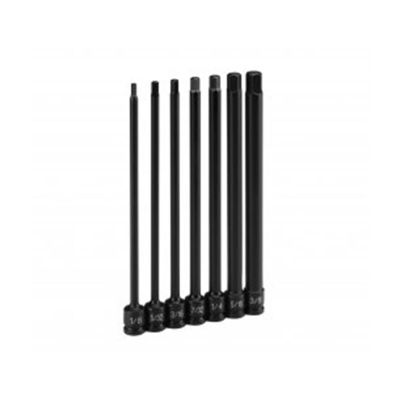 GRE9267H image(0) - Grey Pneumatic 1/4" Dr. 7 Pc. 6" Length Fractional Hex Driver Set