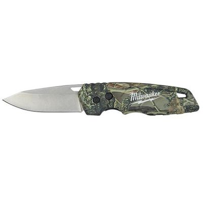 MLW48-22-1524 image(0) - Milwaukee Tool FASTBACK Camo Folding Knife
